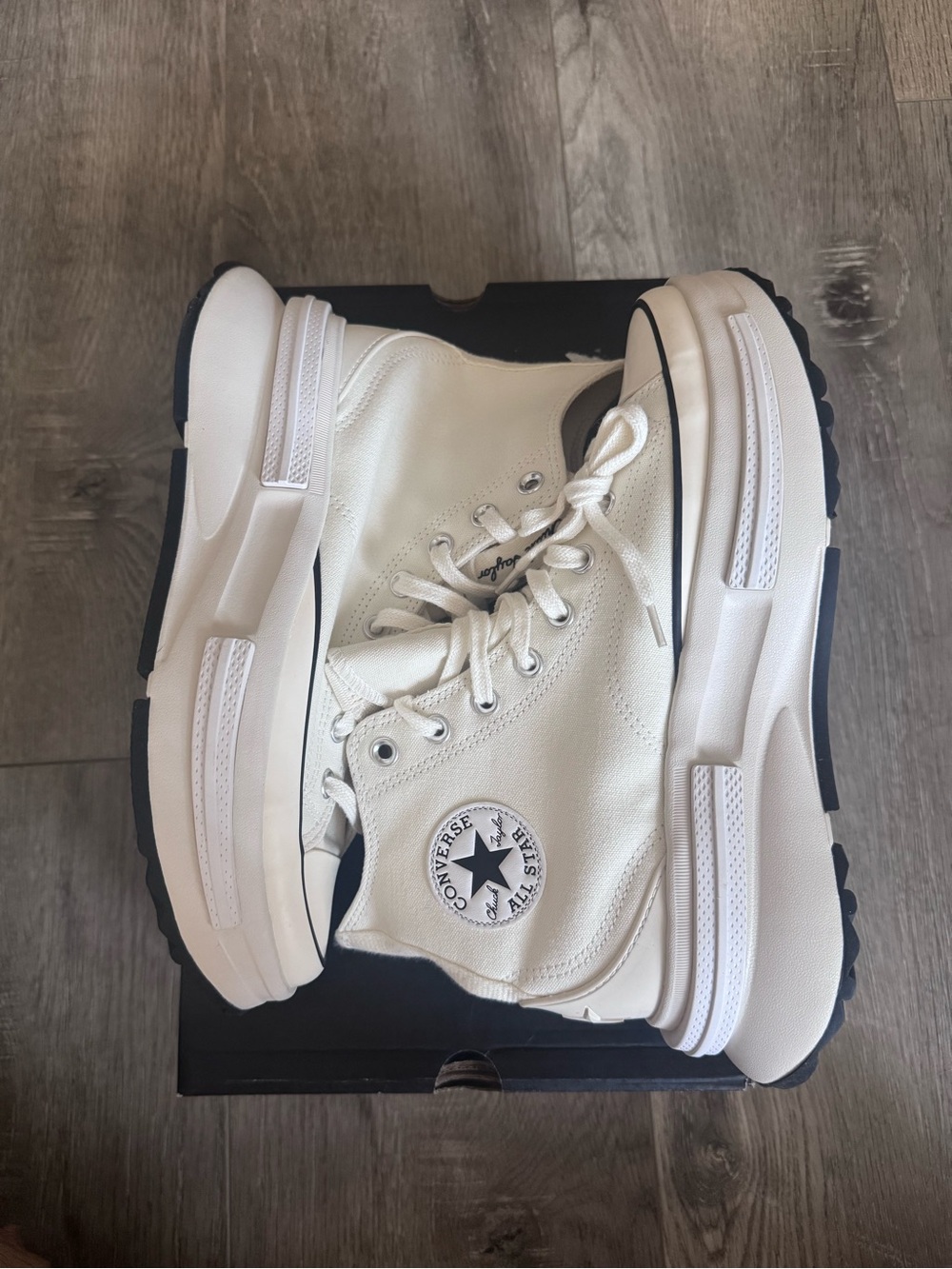 Converse unisex run star legacy cx hi chuck men 8 women 9.5 egret white